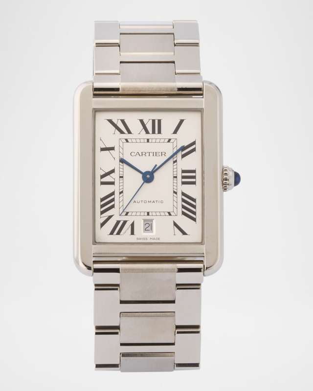 Cartier Stainless Steel Tank Solo XL 40mm Vintage 2010s Watch